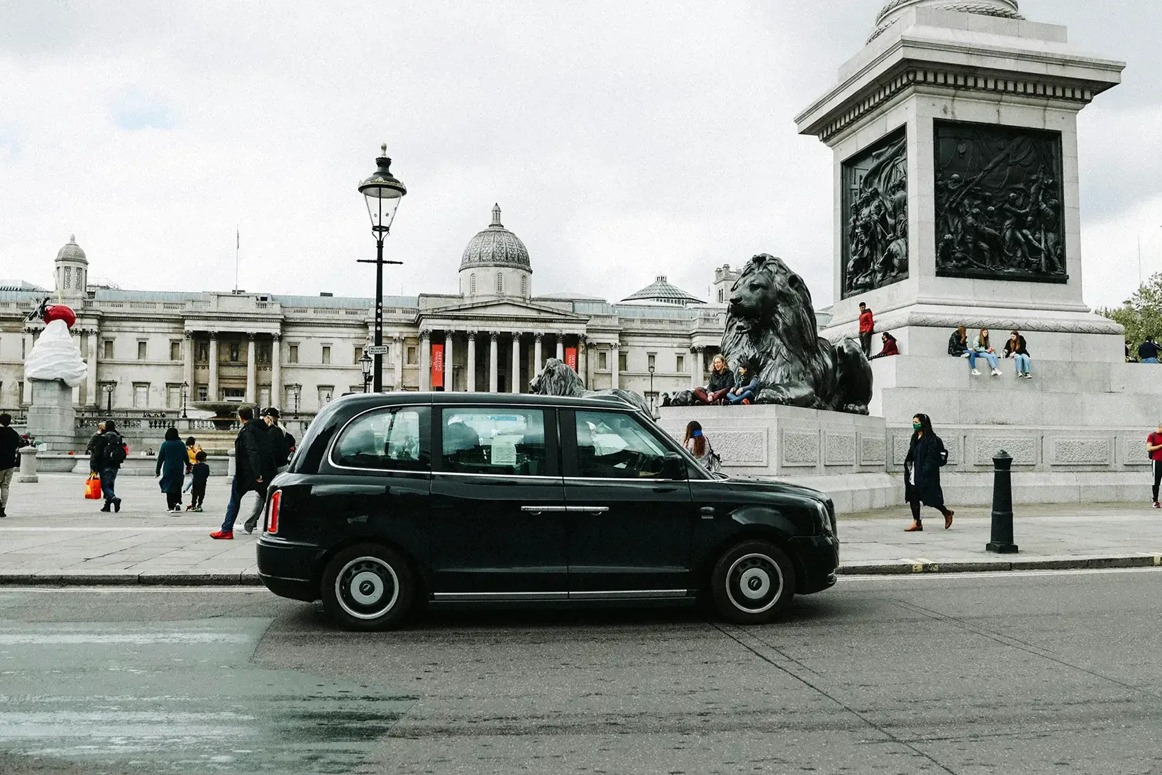 Black cab in London for treasure hunt team building event