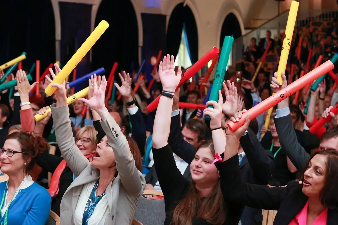 Boomwhackers conference energiser in large venue