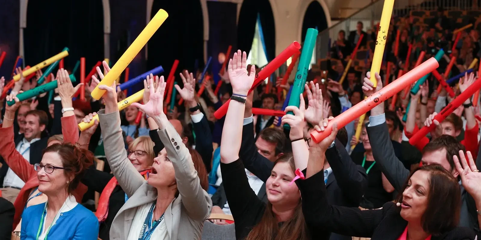 Boomwhackers conference energiser in large venue