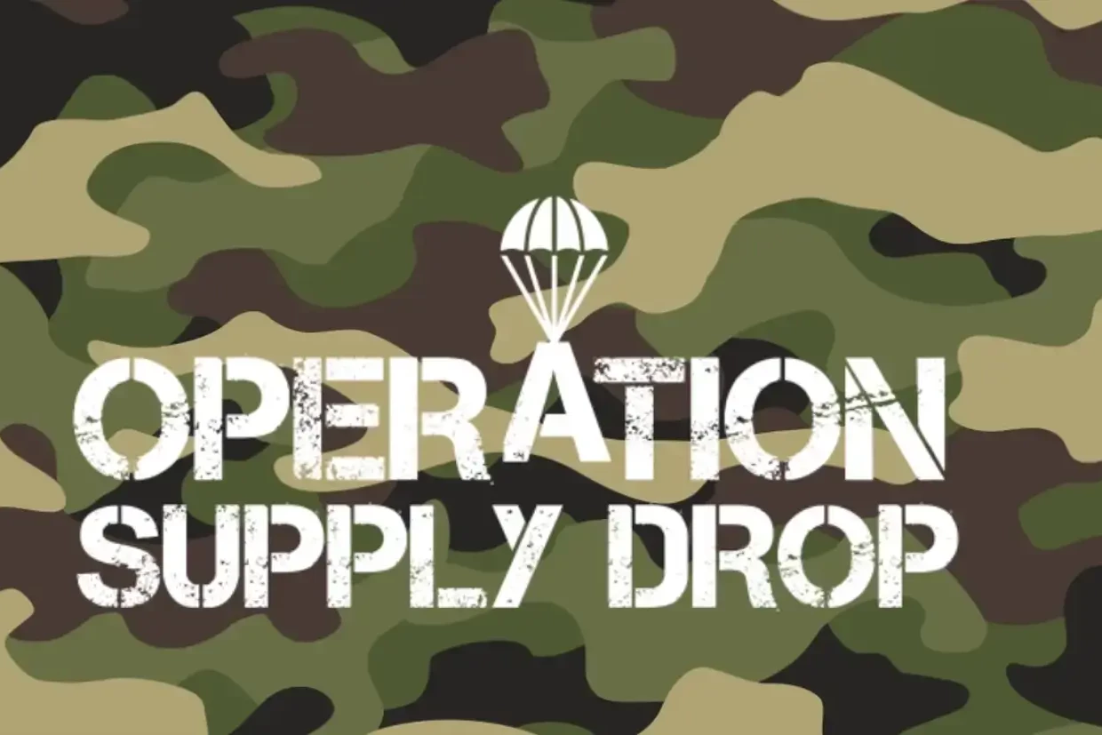 Operation supply Drop charity team building event logo