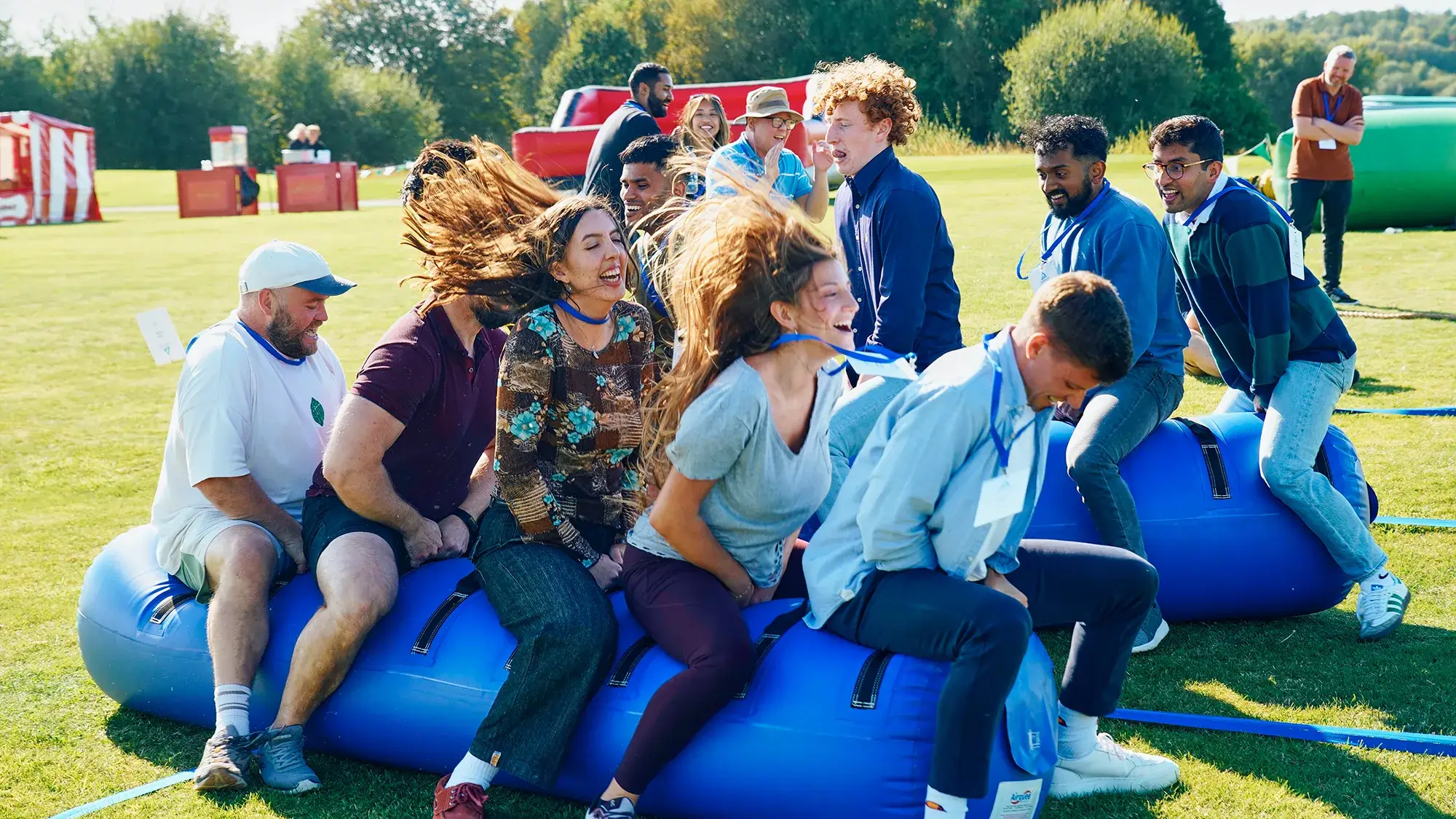 teams competing in summer outdoor team away day